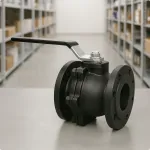 Чугунный шаровый кран фланцевый R740F Ду 15 Ру16