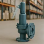 Клапан предохранительный сбросной Ду20 Ру16 муфтовый стальной угловой