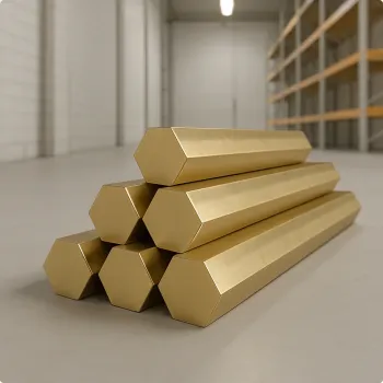 Шестигранник латунный Л63 2 мм ГОСТ 2060-2006